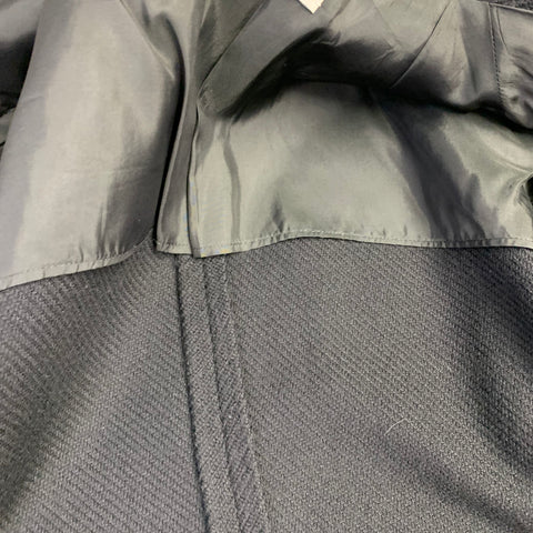 BILLY BLUE Size 42 Black Woven Virgin Wool Twill Single Breasted Sport Coat