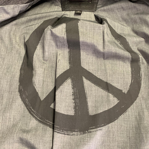 JOHN VARVATOS * U.S.A. Size XS Black Distressed Elbow Patches Leather Jacket