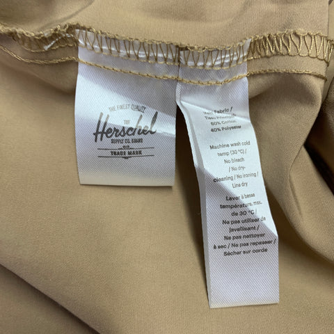 HERSCHEL Size XXL Khaki Cotton Polyester Hooded Jacket