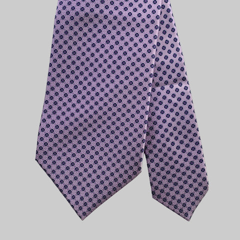 DOLCEPUNTA Purple Lavender Polka Dot Silk Tie
