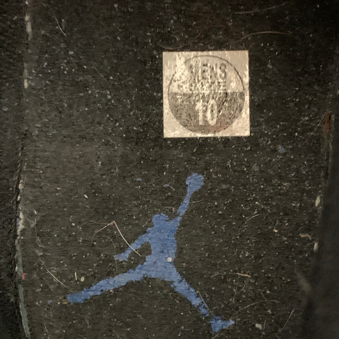 NIKE Size 10 Blue White Black Color Block High Top Sneakers