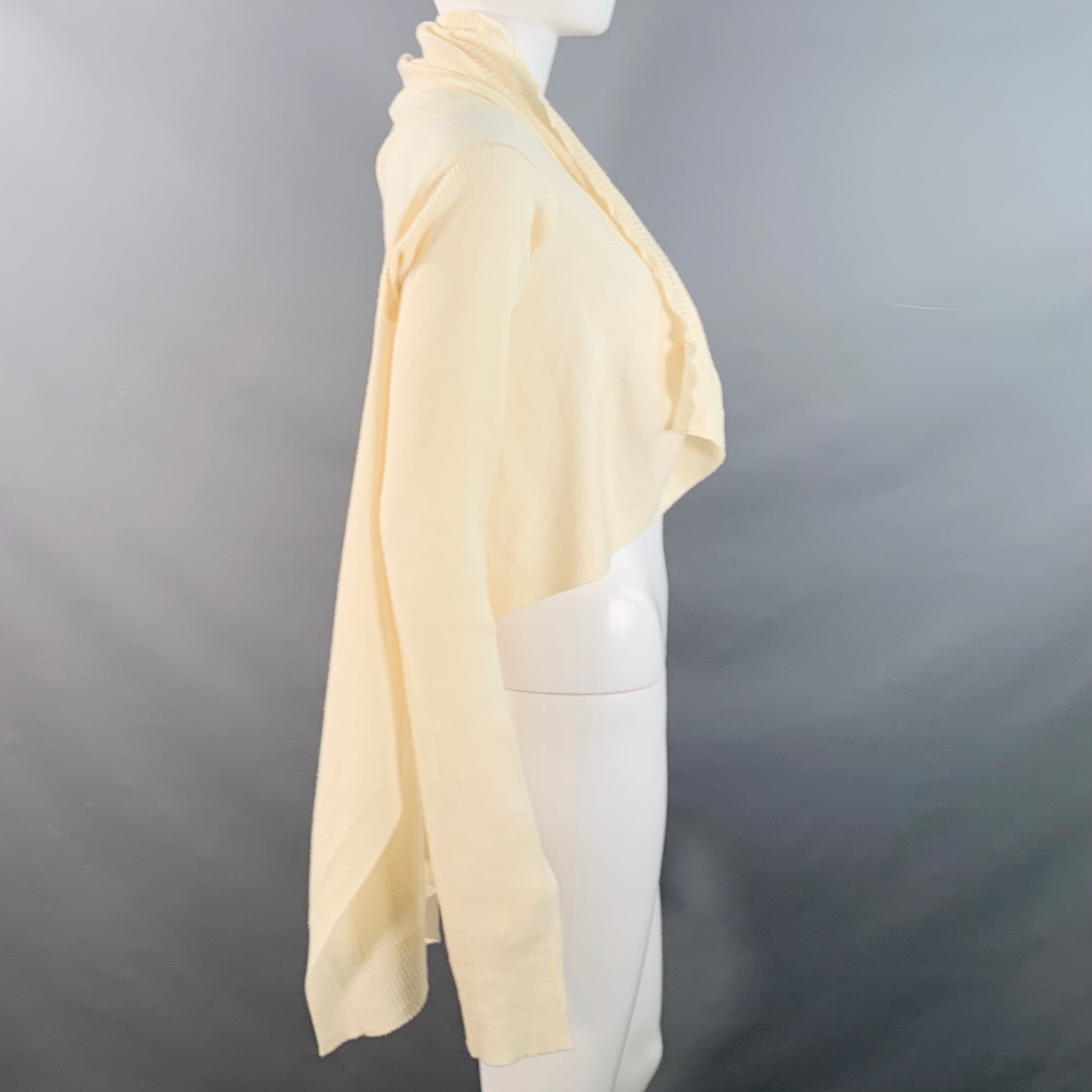 RICK OWENS Vintage CREATCH SS08 Size M Cream Merino Wool Knit