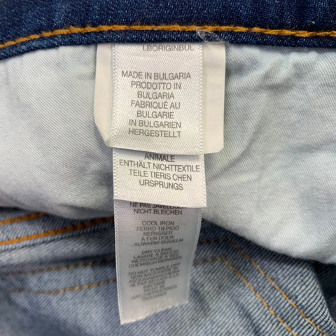 PS by PAUL SMITH Size 32 Blue Contrast Stitch Cotton Blend Straight Jeans