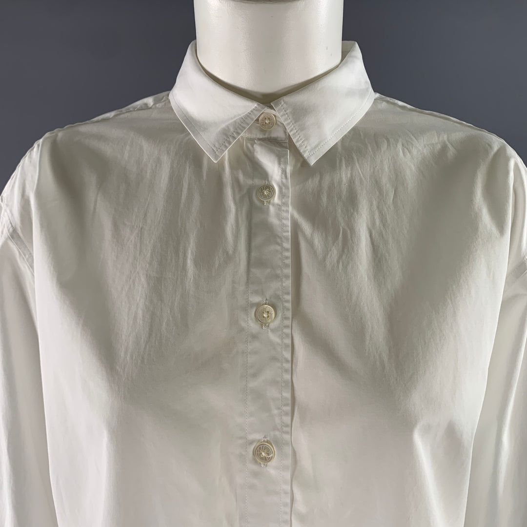TOTEME Size 10 White Cotton Shirt