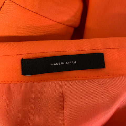 PAUL SMITH Chest Size 44 Orange Neon Wool Peak Lapel Sport Coat