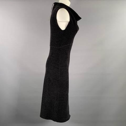 EMPORIO ARMANI Grey Wool Blend Heather Sleeveless Dress