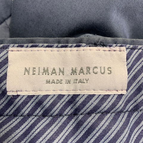 NEIMAN MARCUS Size 40 Powder Blue Cotton Blend Flat Front Casual Pants