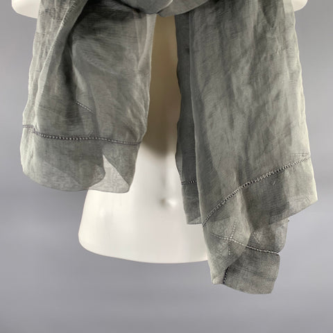 SONIA RYKIEL Grey Chiffon Scarves & Shawls