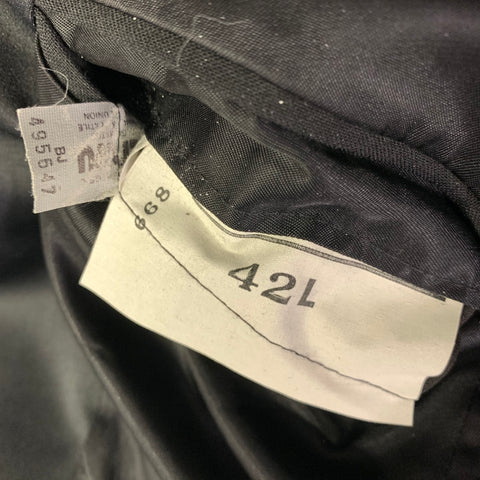 YVES SAINT LAURENT Chest Size 42 Black Solid Notch Lapel 36 31 Tuxedo