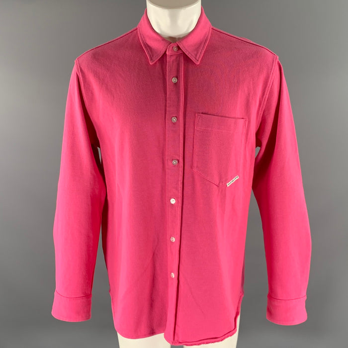 ALEXANDER WANG Size M Pink Cotton Button Up Long Sleeve Shirt