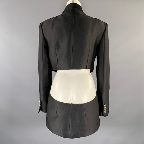 LE THANH HOA Size S Black Tuxedo Jacket