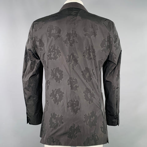 CALVIN KLEIN COLLECTION Taille 40 Veste de sport en polyester noir motif abstrait