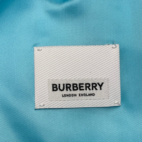 BURBERRY Size 38 Aqua Wool Peak Lapel Double Breasted Suit
