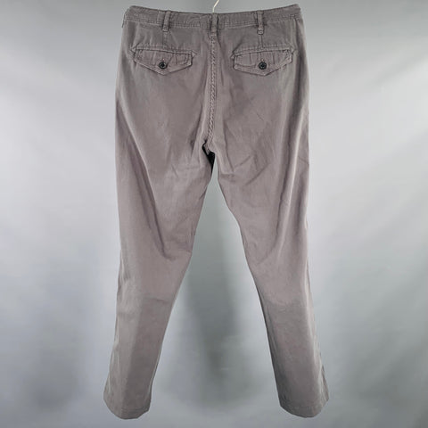 Pantalon décontracté BILLY REID en coton gris à devant plat, taille 29