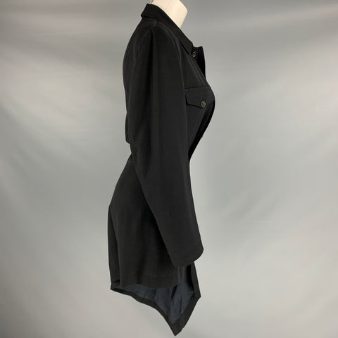 COMME des GARCONS 1980s Taille S Veste asymétrique en laine noire