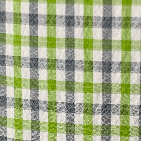 JAY KOS NY Talla 40 Abrigo deportivo de mezcla de algodón a cuadros blanco verde gris