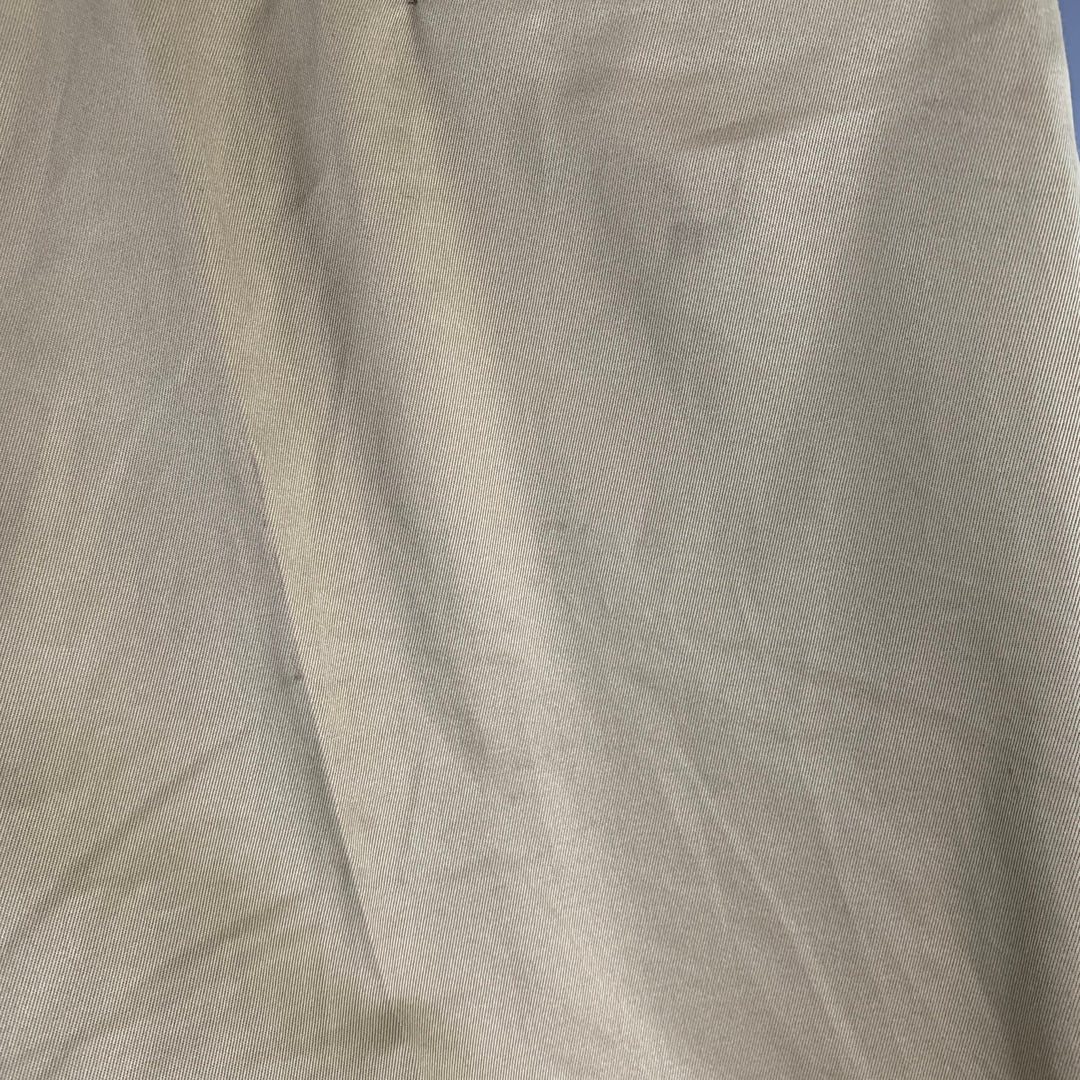 BELAFONTE Size XL Tan Twill Cotton Pleated Cuffed Button Fly Casual Pants