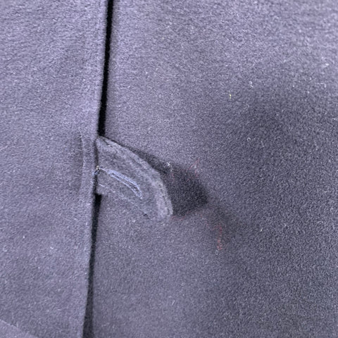 GOLDEN BEAR Size L Navy Wool Zip Buttons Coat