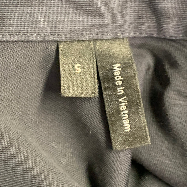 THEORY Size S Black Viscose Stretch Short Sleeve Shirt