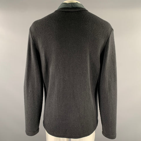 RRL by RALPH LAUREN Size L Black Knit Cashmere Cardigan