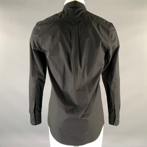 FARAH Size M Black Gold Cotton Button Up Long Sleeve Shirt