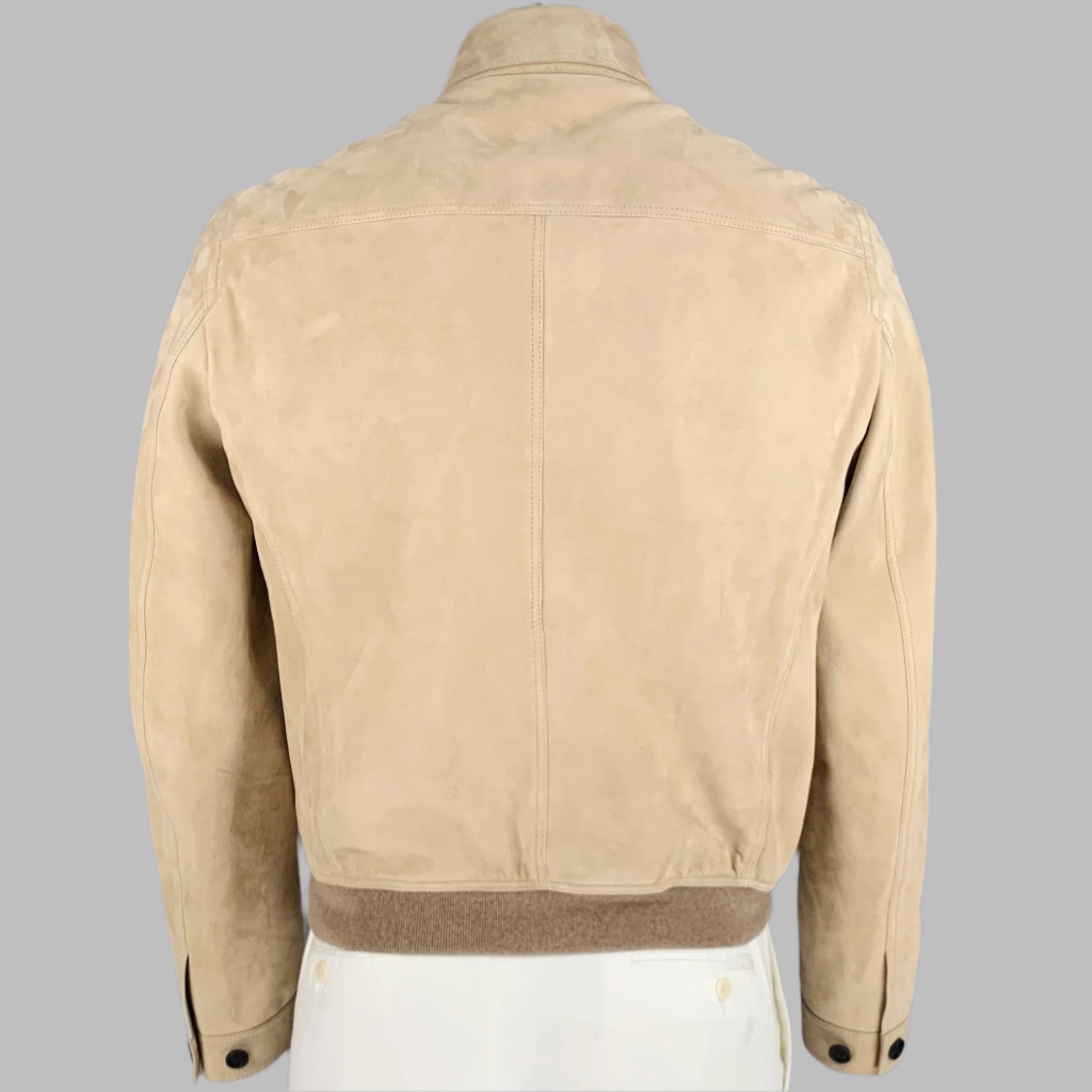 40-50s BURBERRYS PARIS suede jacketフランス製 Vintage 80s BURBERRY's Logo Bomber Jacket coat SUEDE LEATHER Brown