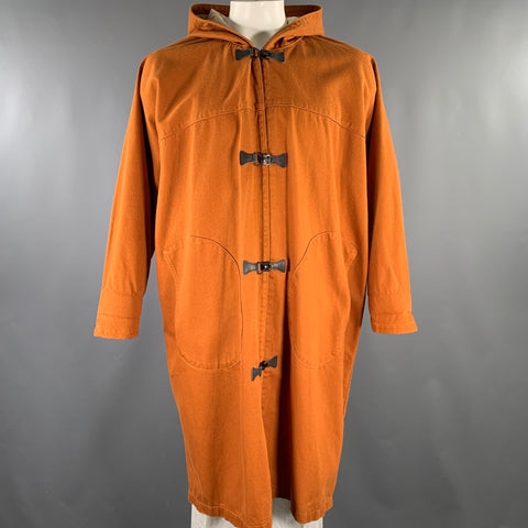LEVI Size M Rust Cotton Parka Coat