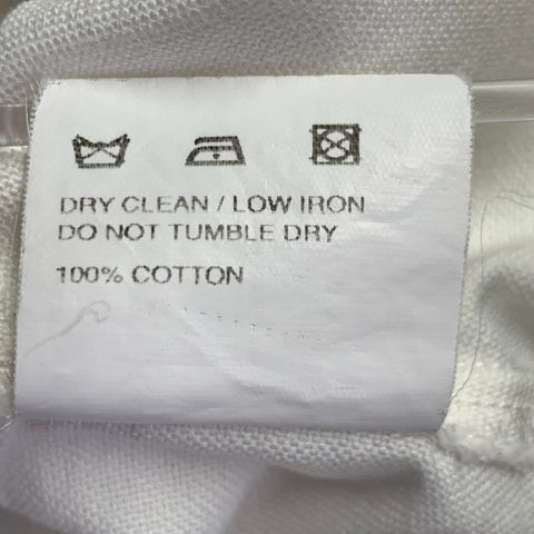 JACQUEMUS Size 6 Cream Cotton Fitted Tuxedo Shirt