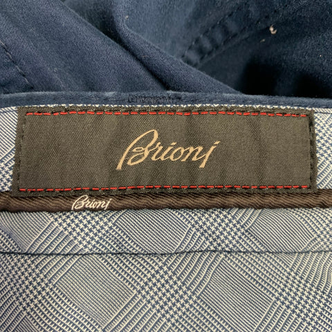 BRIONI Size 34 Navy Cotton Blend Jean Cut Casual Pants