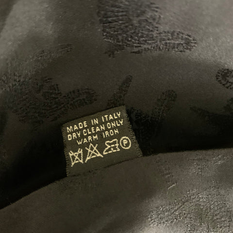 KIESELSTEIN-CORD Black Alligator Silk Scarf
