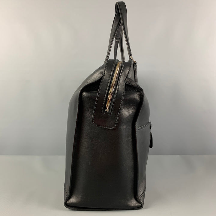 BALLY Black Leather Top Handles Tote Bag