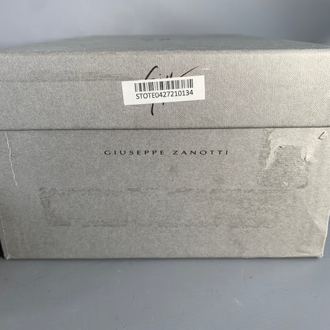 GIUSEPPE ZANOTTI Size 12 Black Suede Double Zipper Sneakers