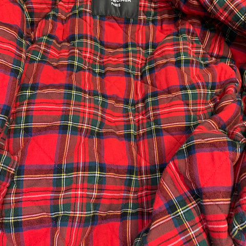 BALENCIAGA Size L Harrington Navy Cotton Bomber Jacket