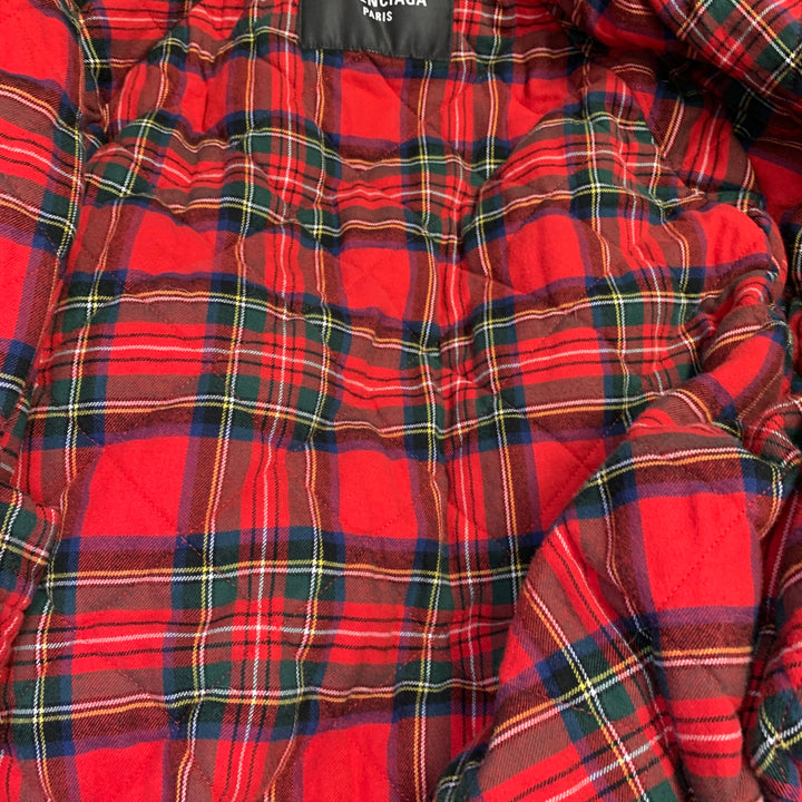 BALENCIAGA Size L Harrington Navy Cotton Bomber Jacket