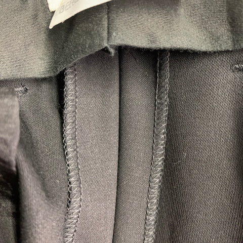 CALVIN KLEIN COLLECTION Size 8 Black Wool Wide Leg Dress Pants
