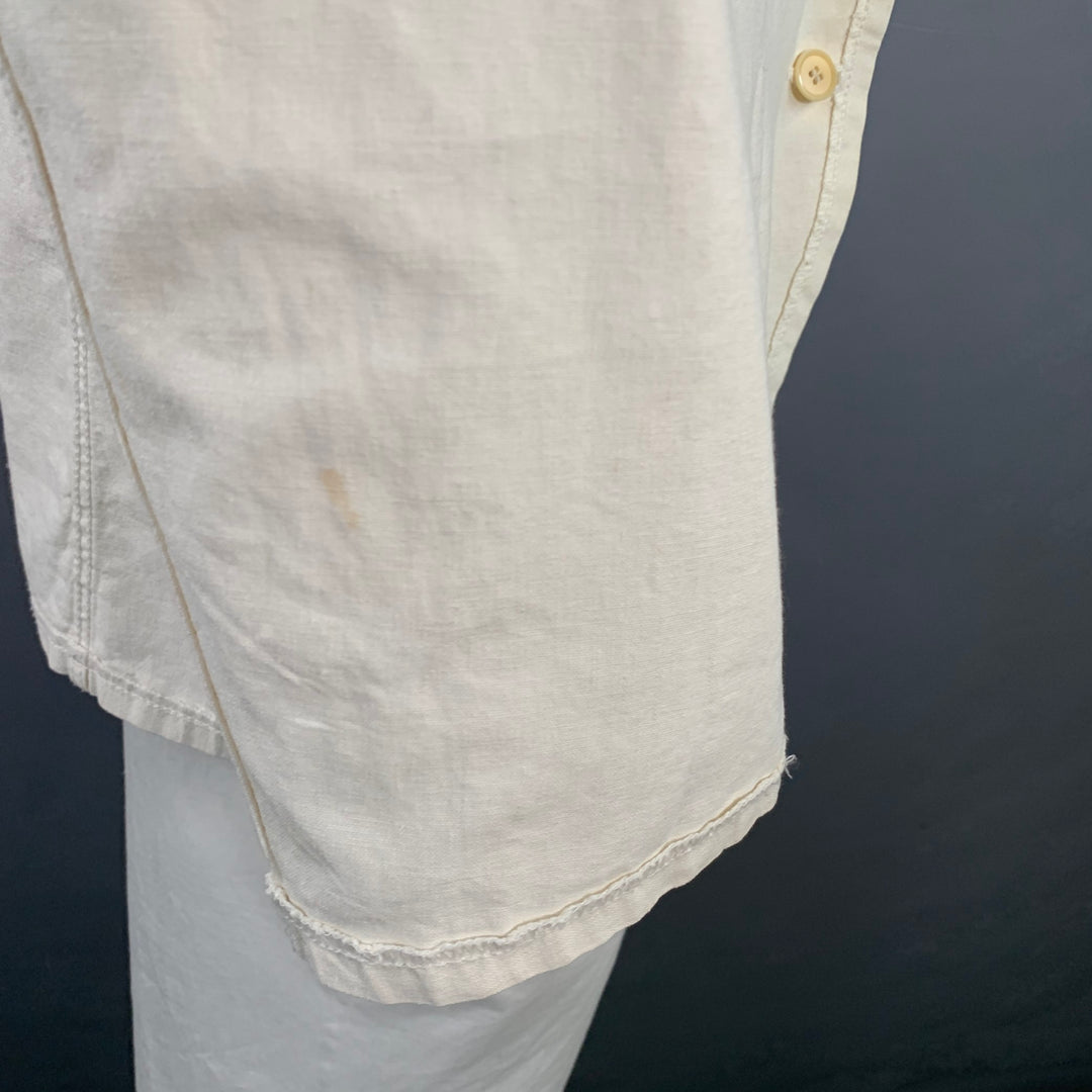 COMME des GARCONS HOMME PLUS SS04 Size L Cream Black Chore Jacket