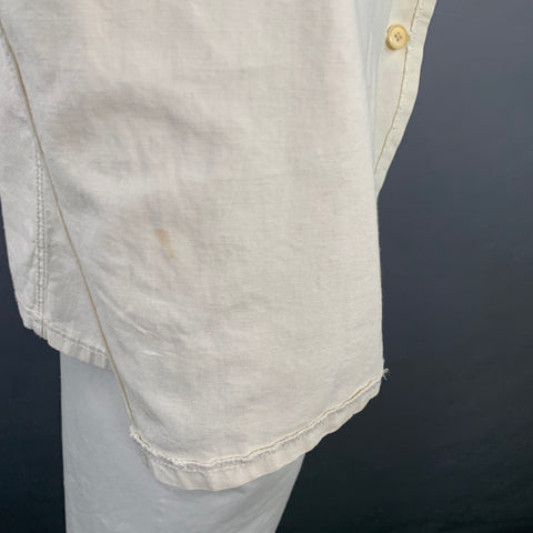 COMME des GARCONS HOMME PLUS SS04 Size L Cream Black Chore Jacket