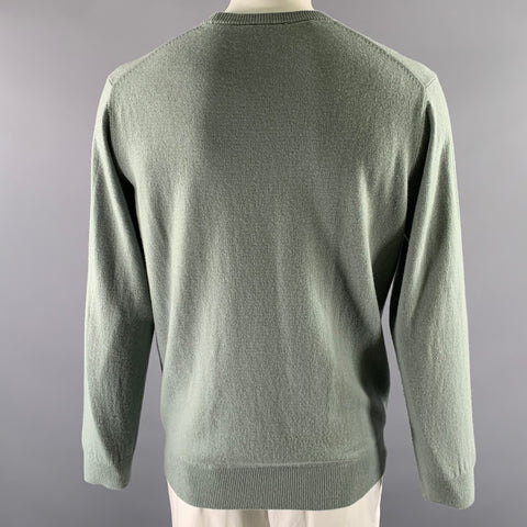 RODD & GUNN Size XL Green Sage Wool Cashmere Crew-Neck Sweater