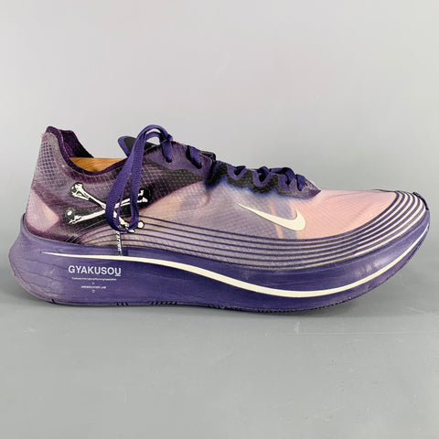 NIKE x UNDERCOVER Size 12 Zoom Fly Purple Mesh Athletic Sneakers