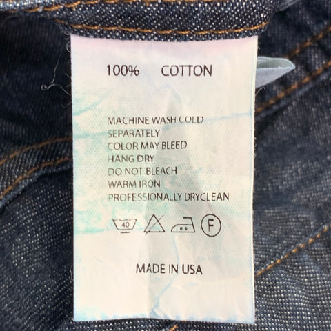 ENGINEERED GARMENTS Size 34 Blue Contrast Stitch Cotton 5 Pocket Jeans