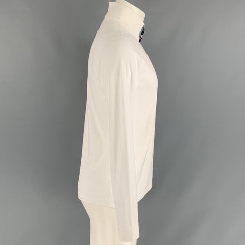 RLX by RALPH LAUREN Size S White Solid Polyester & Cotton Half Zip Pullover