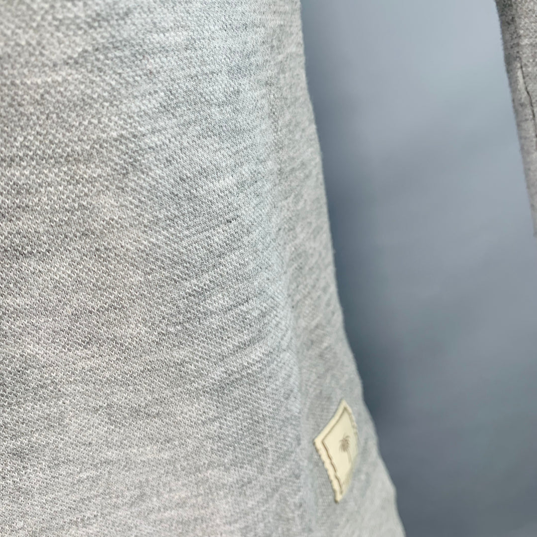 SCOTCH AND SODA Size M Grey Heather Cotton Blend Hooded Sweatshirt