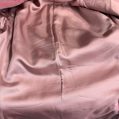 BURBERRY Size 40 Pink Velvet Notch Lapel Sport Coat