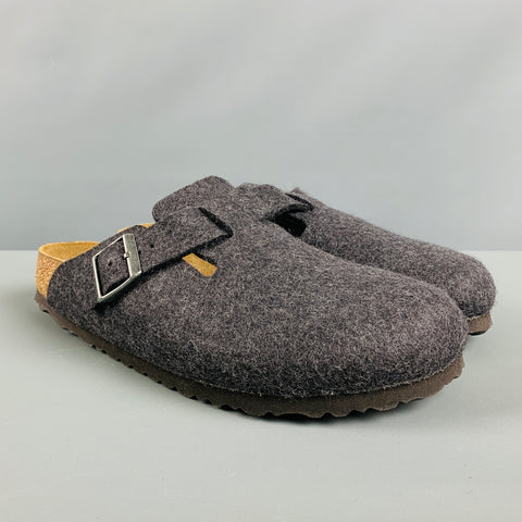 BIRKENSTOCK Size 9 Grey Felt Slip On Loafers