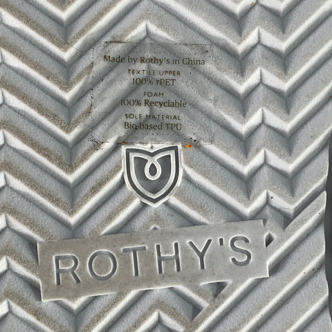 ROTHY'S Size 12 White Mesh Nylon Sneakers