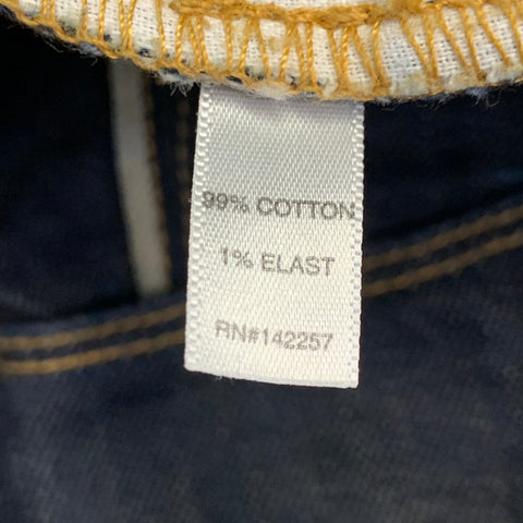 RALEIGH DENIM Size 34 Jones Indigo Twill Cotton Blend Straight Selvedge Jeans