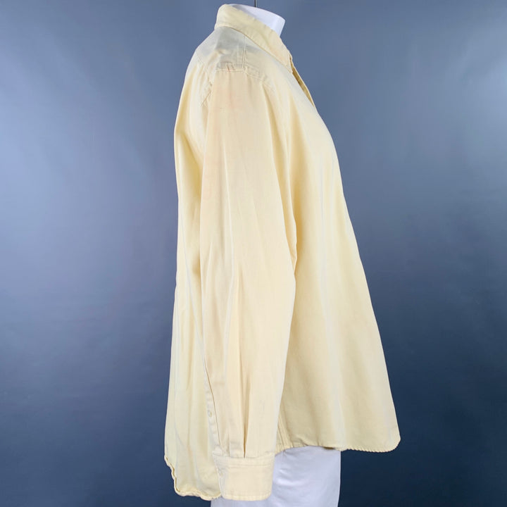 RALPH LAUREN Size XL Yellow Cotton Button Down Long Sleeve Shirt