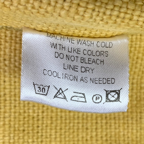 EN PASSANT Size 42 Yellow Linen Button Up Jacket