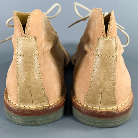 COLE HAAN Size 9.5 Tan Suede Lace-Up Chukka Ankle Boots