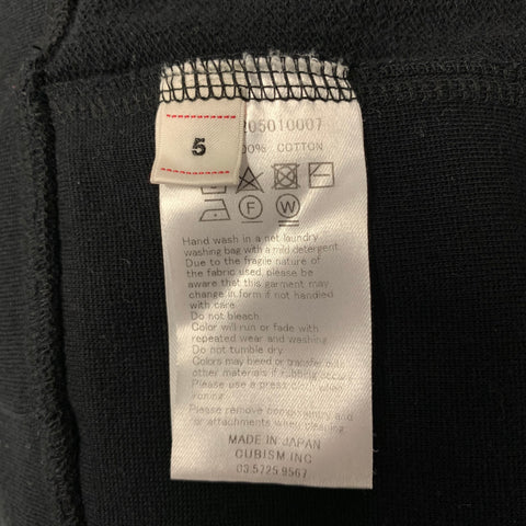 VISVIM Size XL Black Zip Cotton Hoodie Jacket